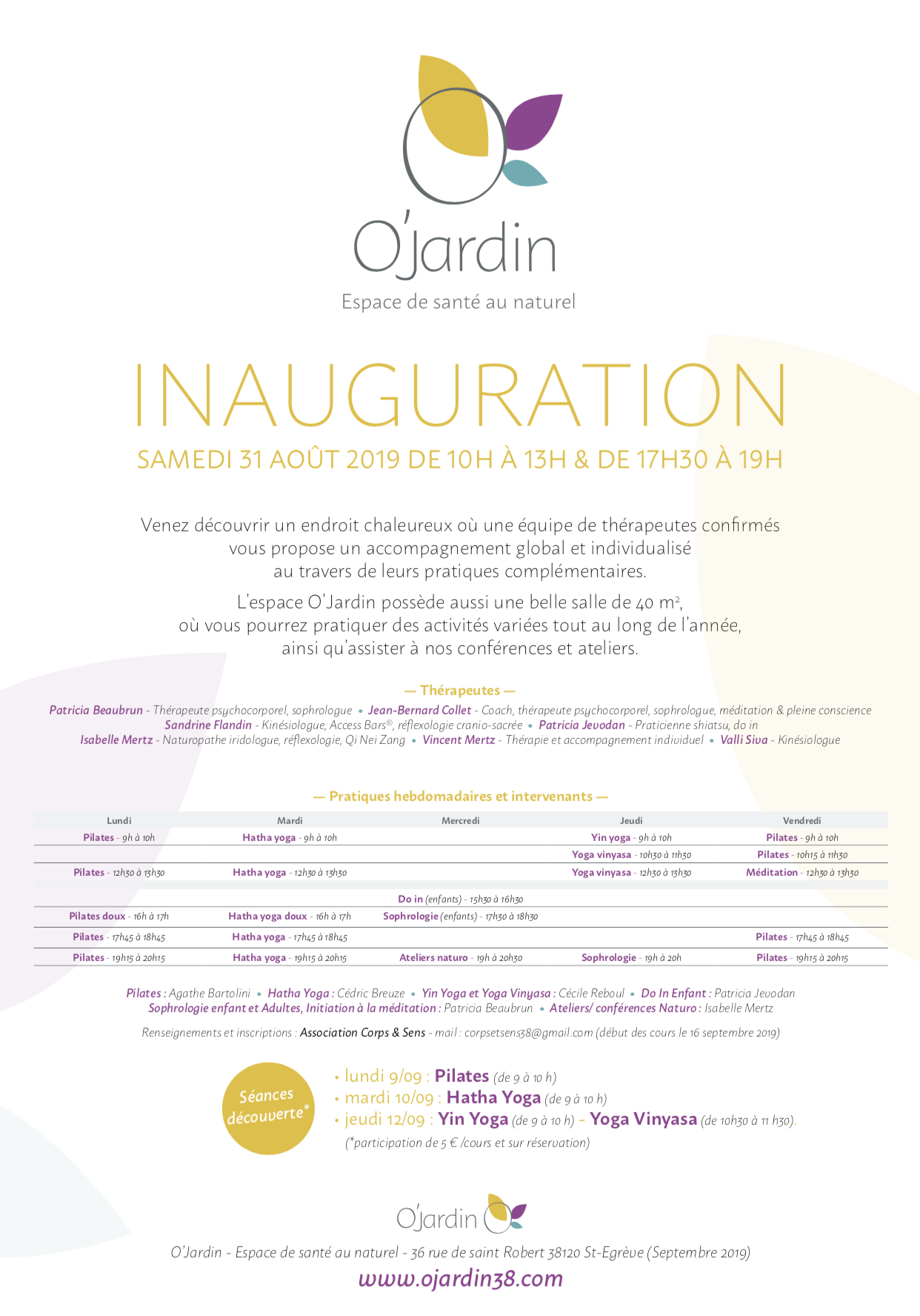 Inauguration O'JARDIN