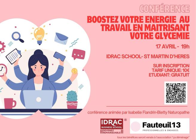 CONFÉRENCE GLYCÉMIE ET BIEN-ÊTRE AU&nbsp;TRAVAIL